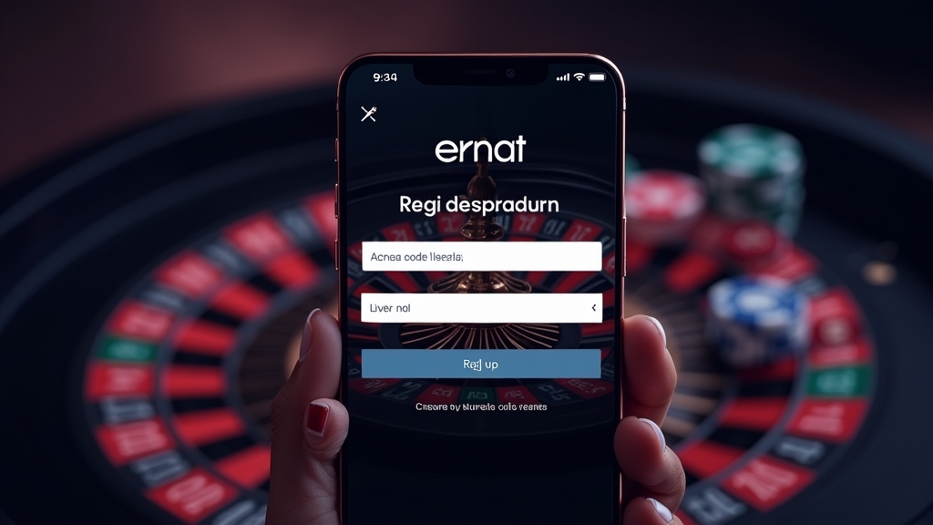 حقل إدخال كود ترويجي مضاء داخل صفحة تسجيل كازينو